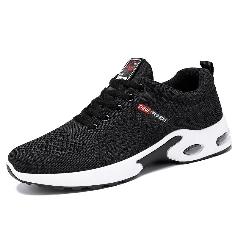 Men's breathable lightweight knitted sneakers with air cushion and non-slip outsole Mune Fashion