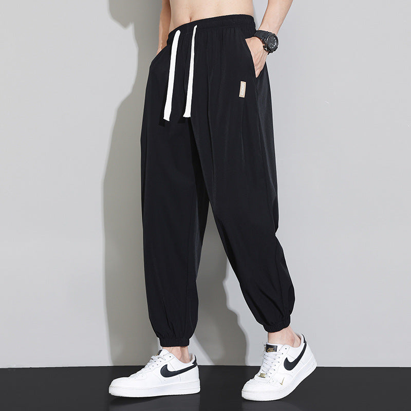 Men's Lightweight Sports Pants with Adjustable Waistband