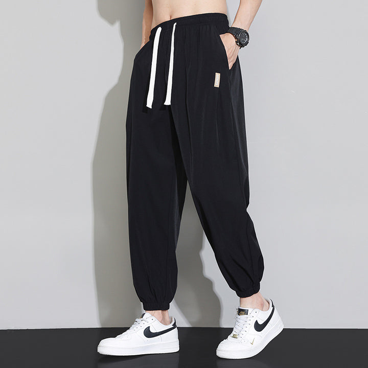 Men's Lightweight Sports Pants with Adjustable Waistband