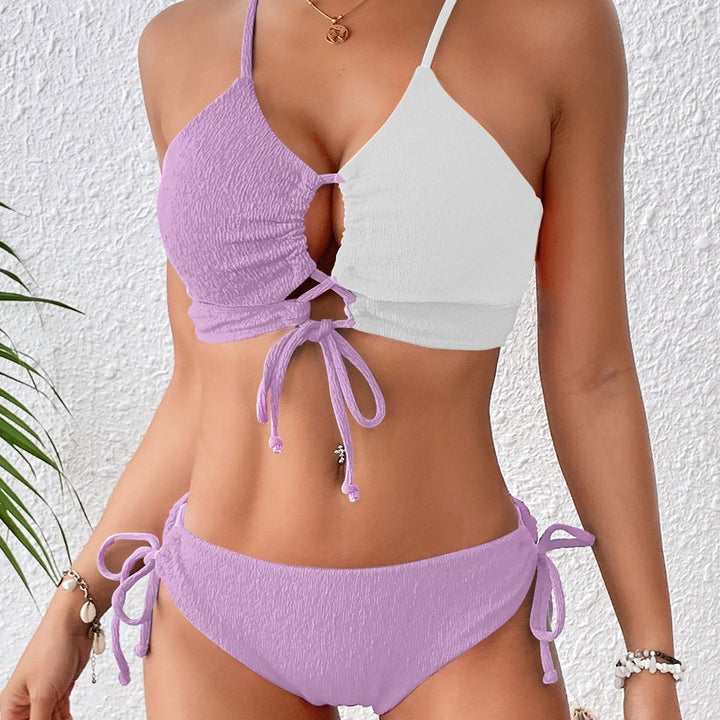 Women's bikini set with adjustable top and fashionable cut-out Mune Fashion