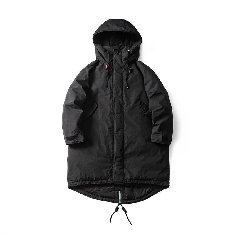 Men Waterproof Thermal Parka with Extended Back and Hood Mune Fashion