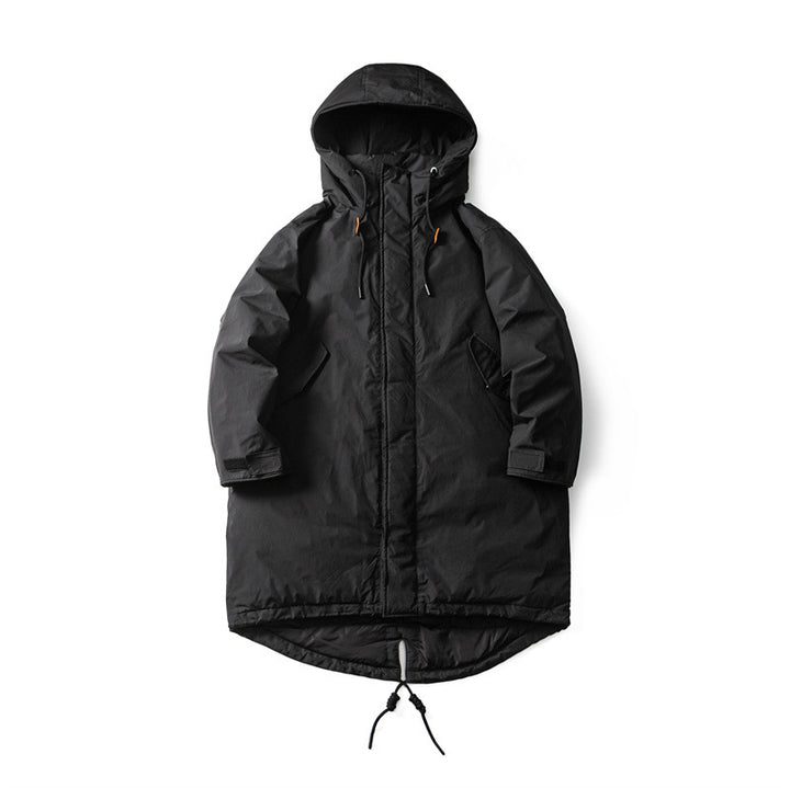 Men Waterproof Thermal Parka with Extended Back and Hood Mune Fashion