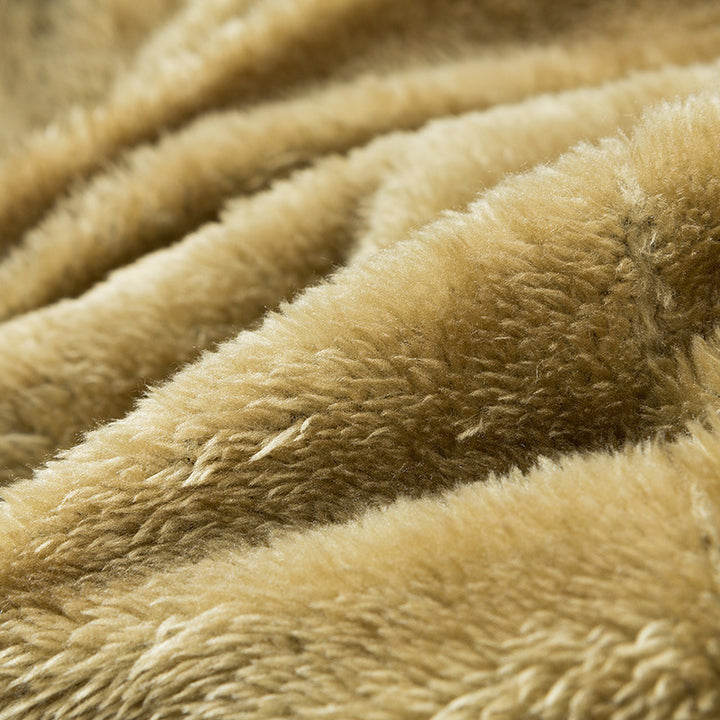 Men's Thermo-Canvas Parka with Faux Fur Lining, Hood and Multifunctional Pockets Mune Fashion