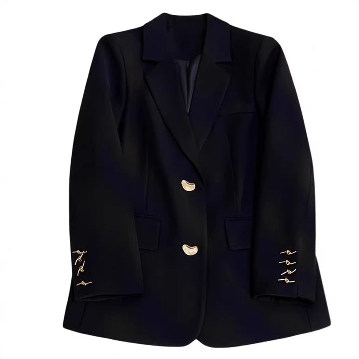 Women's Elegant Blazer with Golden Details Mune Fashion