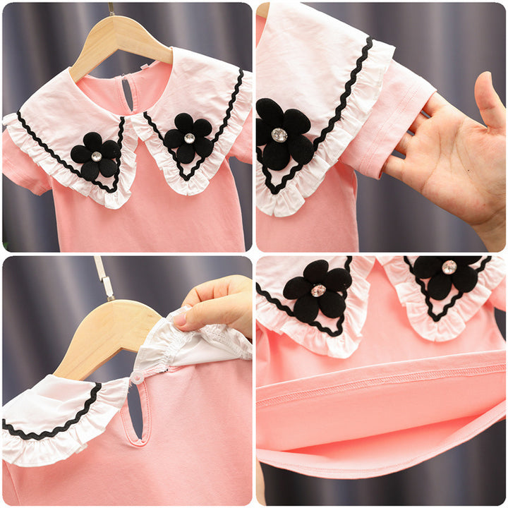 Ladies elegant and playful blouse with ruffle collar Mune Fashion