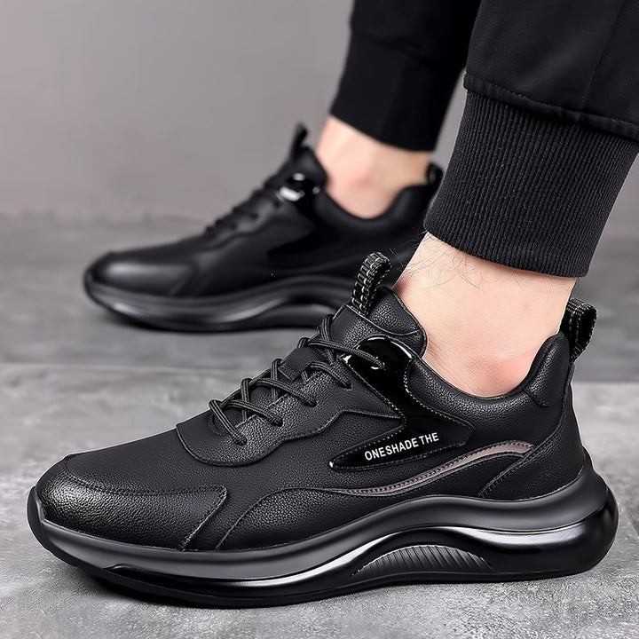 Men's Sporty Leather Sneakers Mune Fashion
