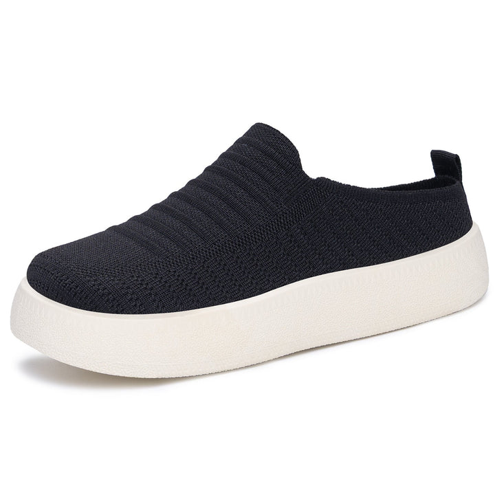Women's Flexible Slip-On Sneaker with Elastic Surface Structure Mune Fashion