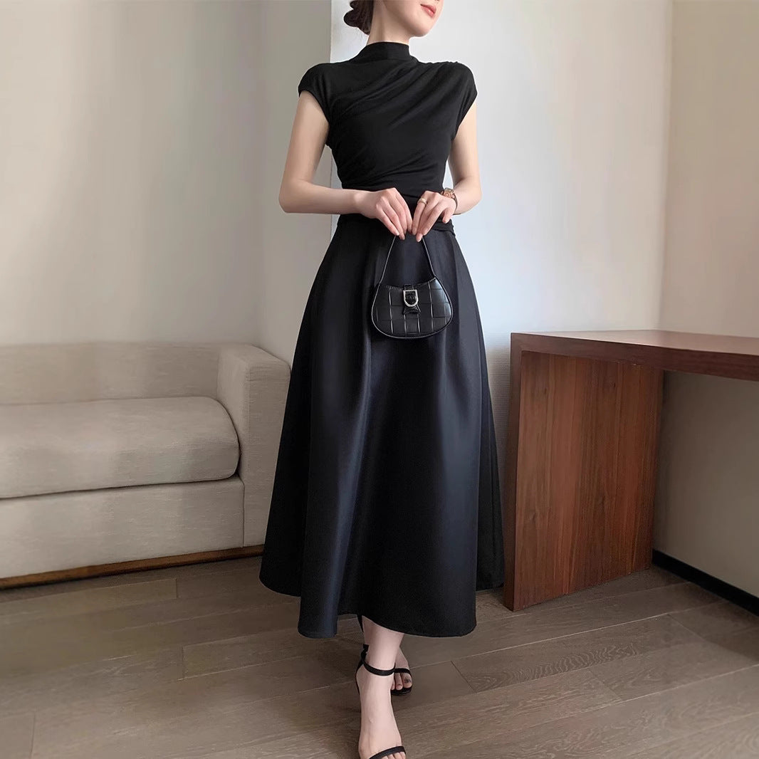 Women's Elegant Maxi Dress with Tailored Cut Mune Fashion