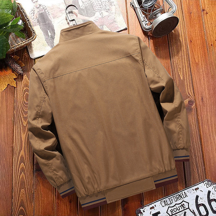 Men's Modern Leisure Jacket with Stand-Up Collar Mune Fashion