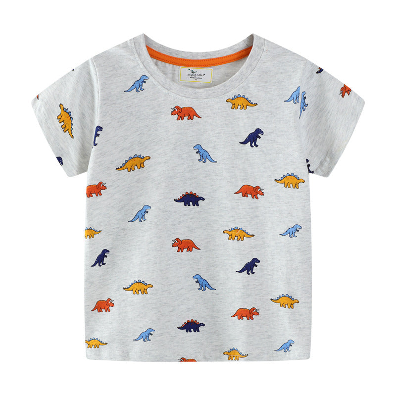 Kids T-Shirt with colorful dinosaur motif Mune Fashion