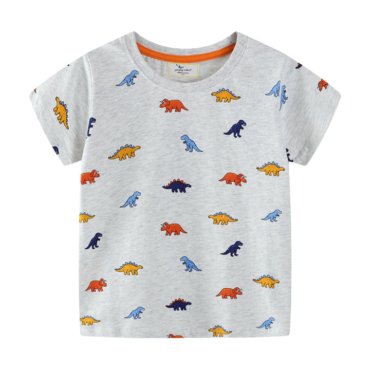 Kids T-Shirt with colorful dinosaur motif Mune Fashion