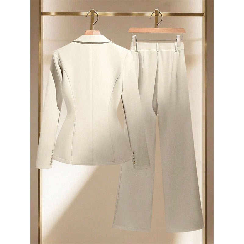 Ladies Elegant Blazer and Trousers Set Mune Fashion