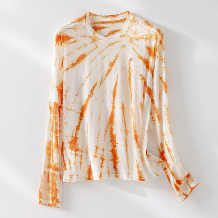 Men's Long Sleeve Batik Long Sleeve with Slub Texture Mune Fashion