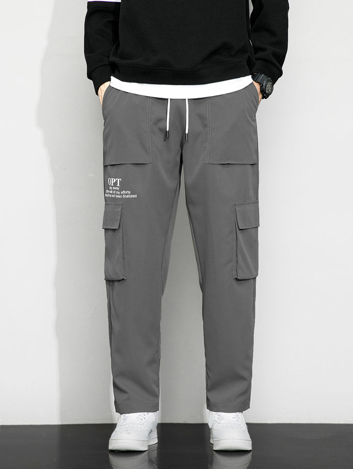 Men's cargo pants with practical pockets and elastic waistband Mune Fashion