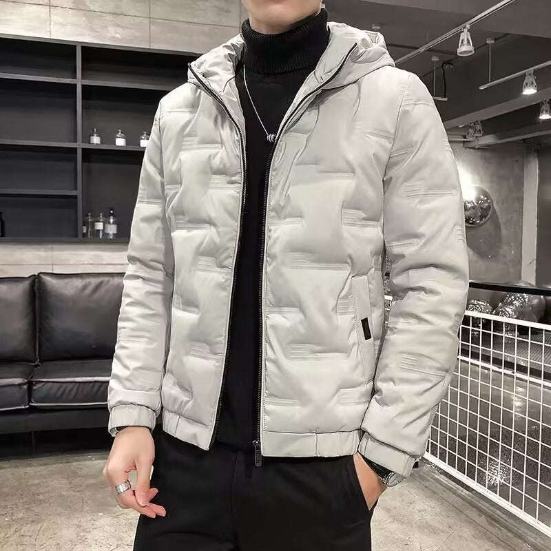Men's Padded Quilted Jacket with Hood Mune Fashion