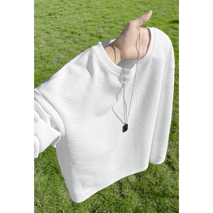 Women's Noble Knit Sweater with Textured Pattern Mune Fashion
