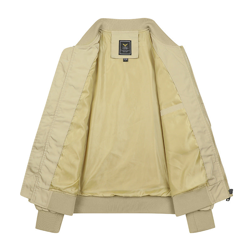 Men's Urban Utility Bomber with Modular Pockets and Zipper Front Mune Fashion