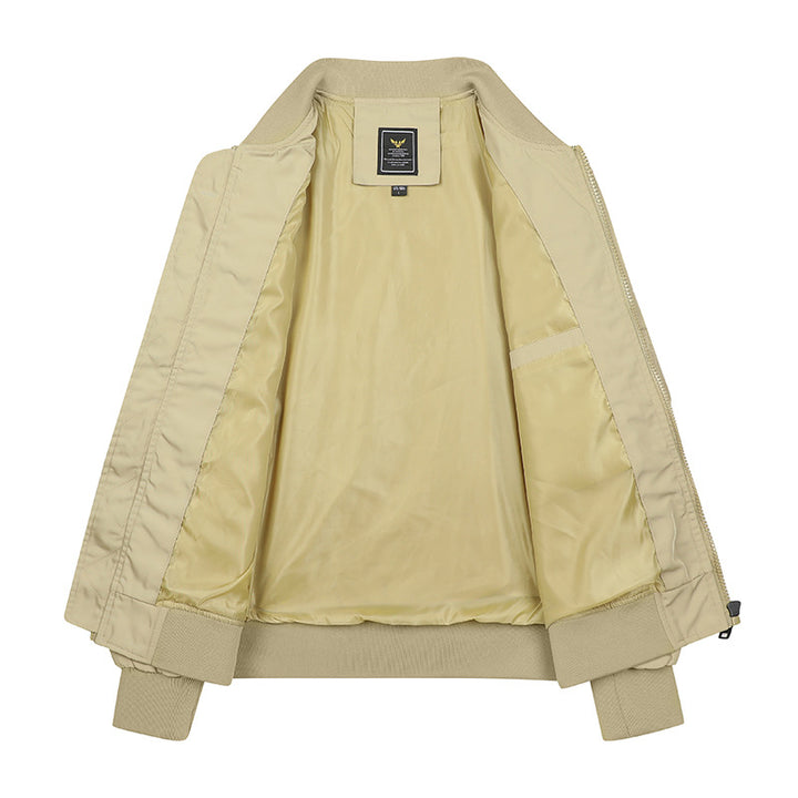 Men's Urban Utility Bomber with Modular Pockets and Zipper Front Mune Fashion