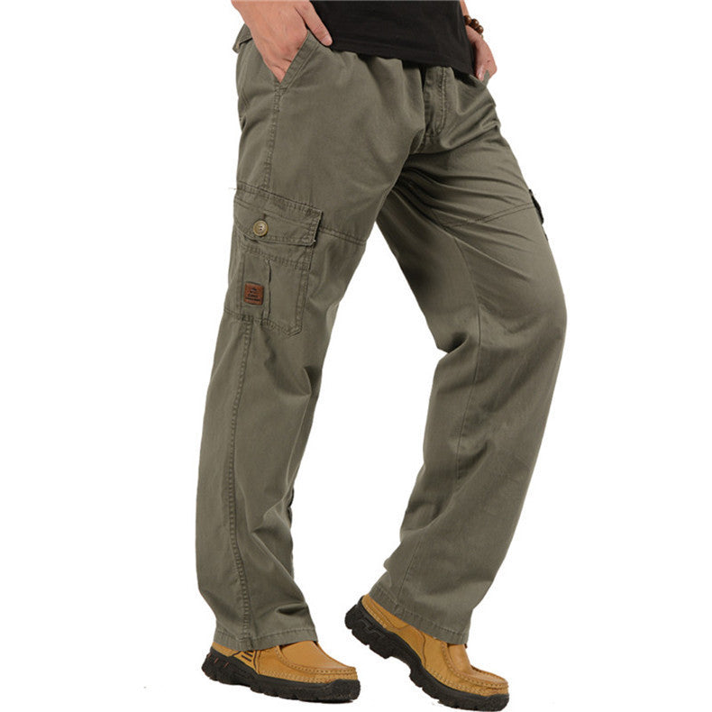 Men's wide cargo pants with multiple pockets & relaxed baggy cut Mune Fashion