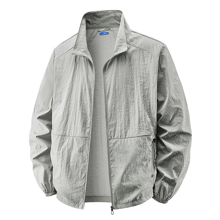 Men's ultralight windproof transitional jacket with stand-up collar and compact pack function Mune Fashion