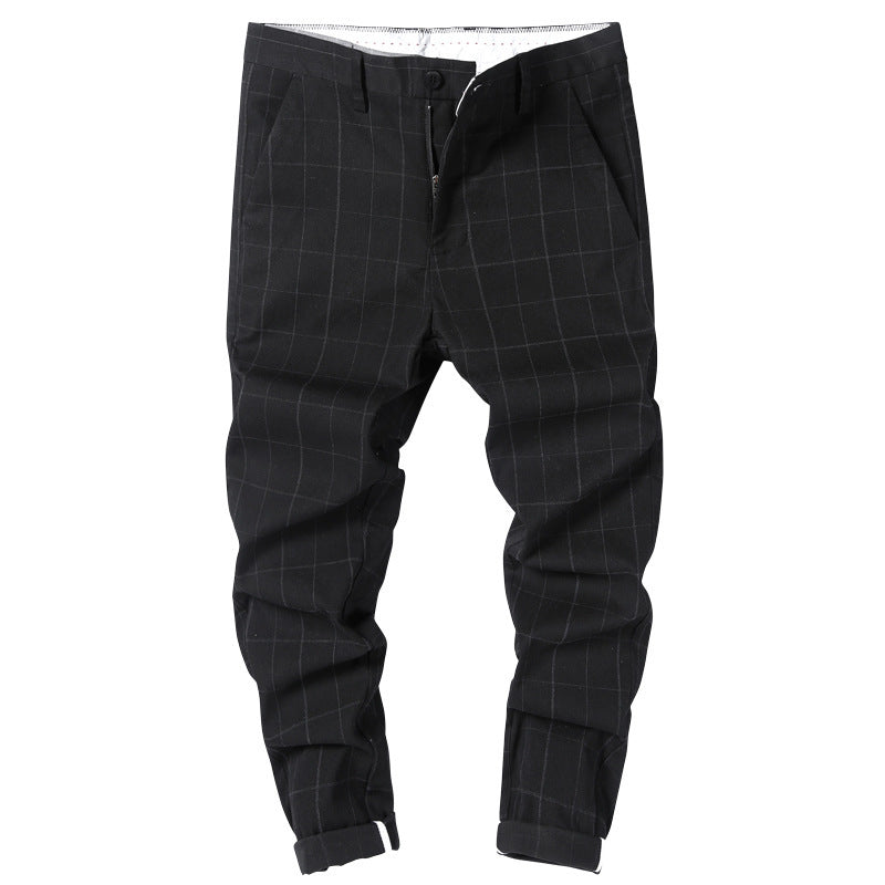 Men's Elegant Checked Chino Pants Mune Fashion