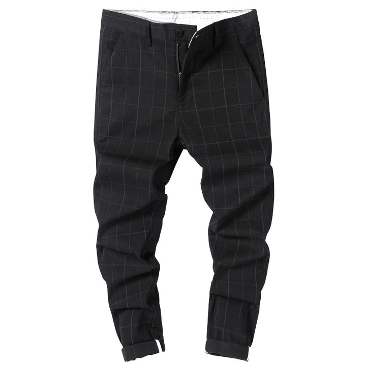 Men's Elegant Checked Chino Pants Mune Fashion