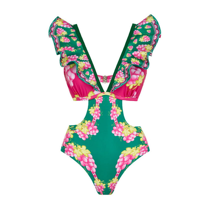 Women Stylish Elegant Swimsuit and Skirt Set Mune Fashion