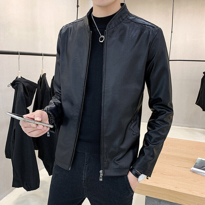 Men's Stylish Faux Leather Jacket Mune Fashion 1788322149