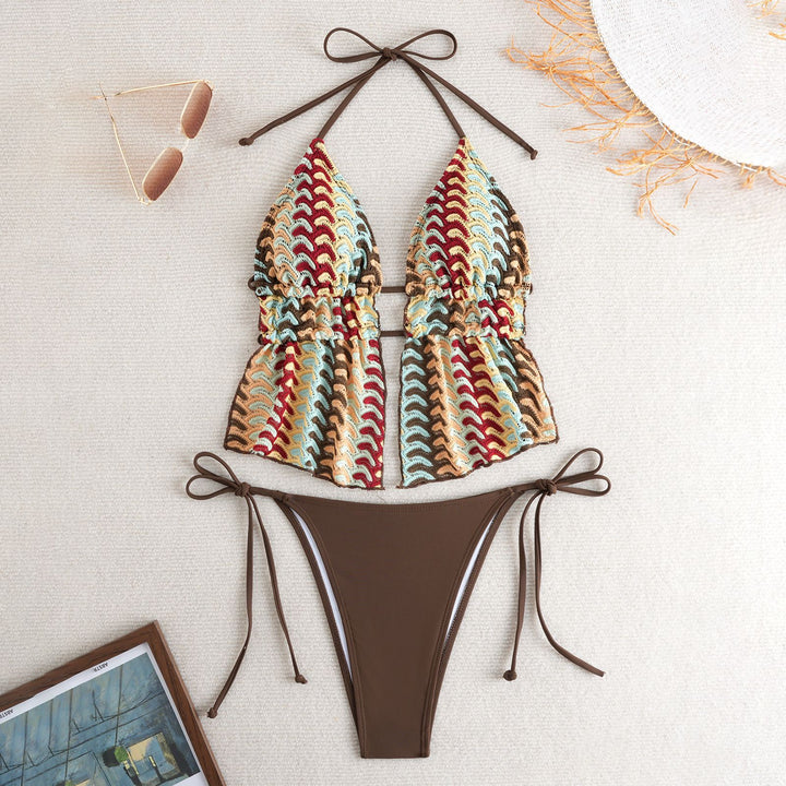 Women's Bandeau Bikini with luxurious ruffle design Mune Fashion