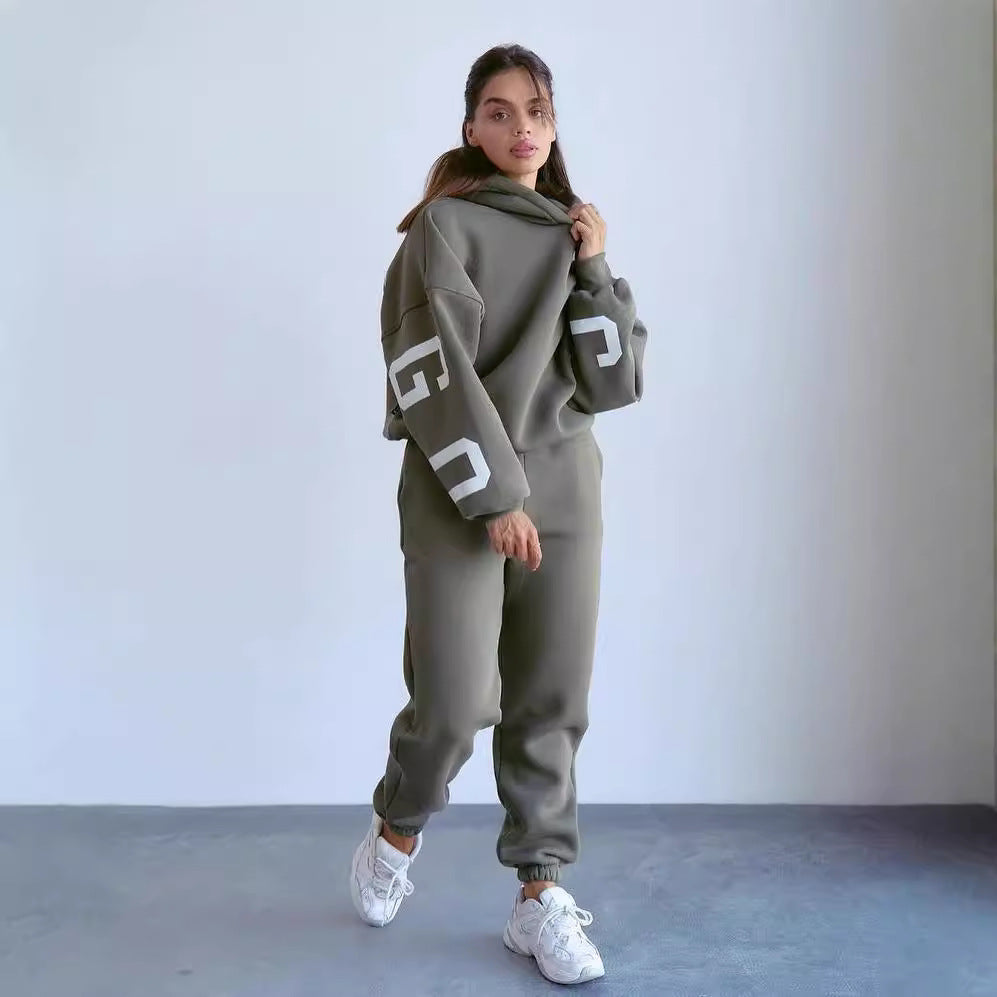 Women's Oversized Hoodie with large block print Mune Fashion