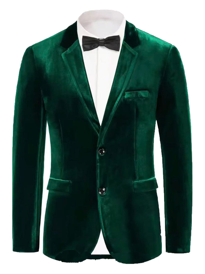 Men's Noble Velvet Blazer with Finesse Mune