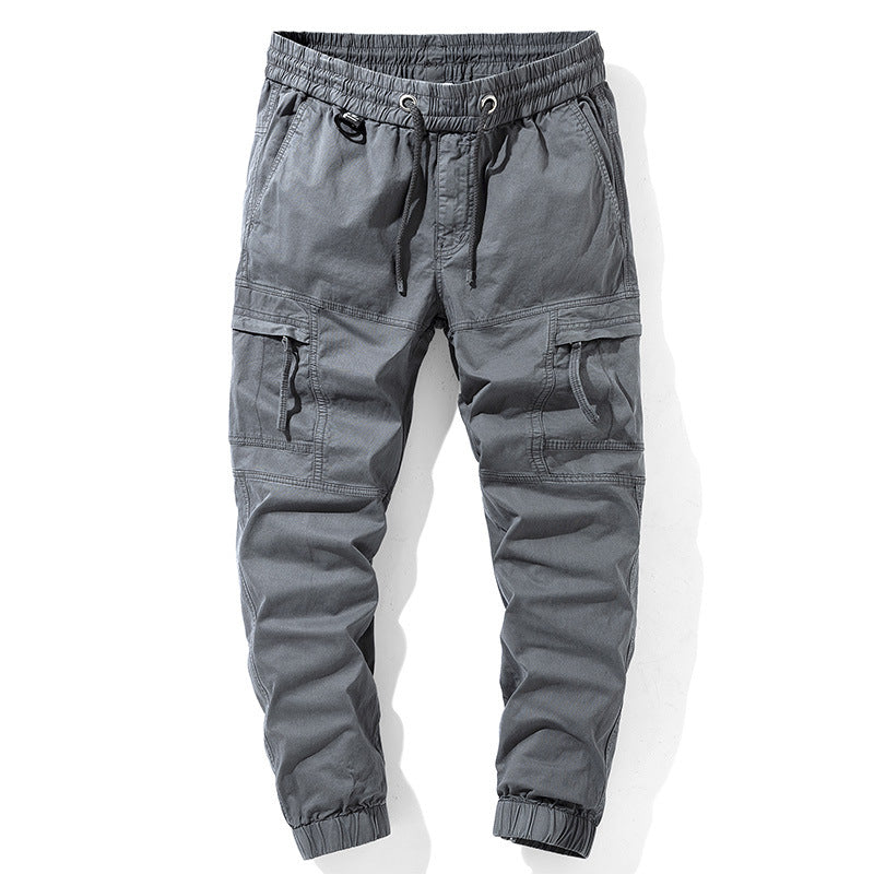 Men's Urban Tactical Cargo Jogger with ergonomic knee pleats, integrated keyring and elastic ankle closure Mune Fashion