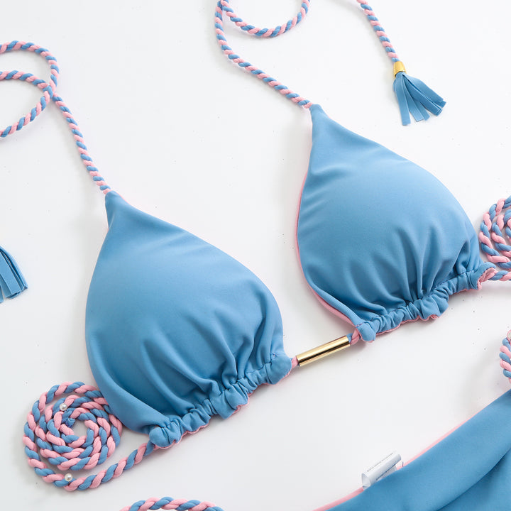 Women Triangle Bikini Set Mune Fashion