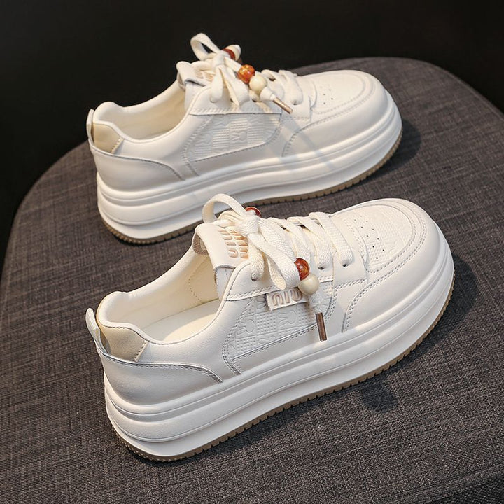 Women's Chunky Platform Sneakers with Unique Lacing System Mune Fashion