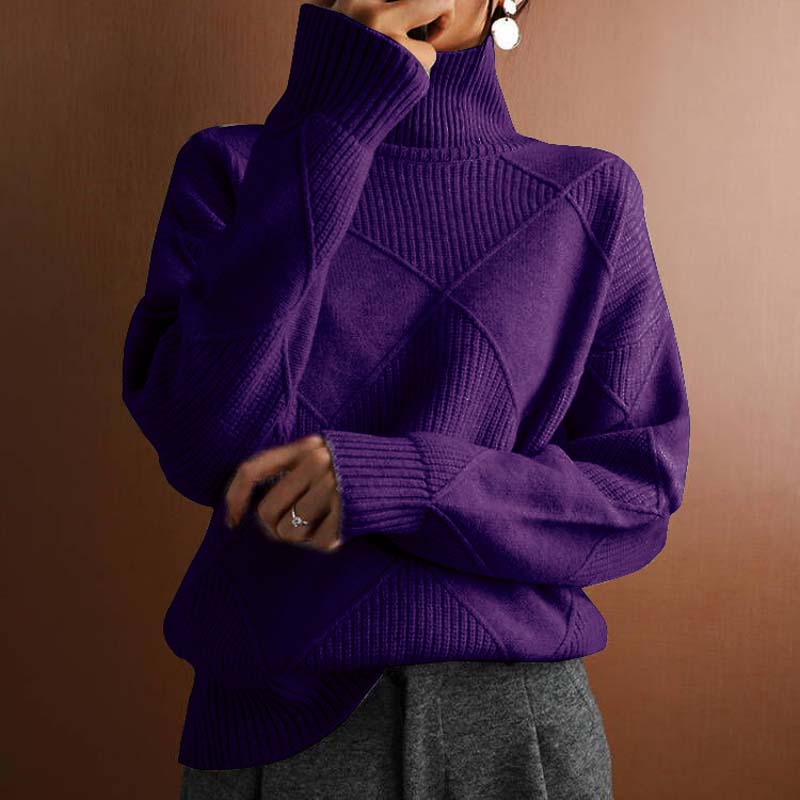 Mune | Solid Color Classic Knit Sweater for Women
