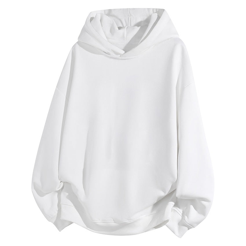 Women's Oversize Hoodie made of soft cotton blend with ribbed hem and raglan sleeves Mune Fashion