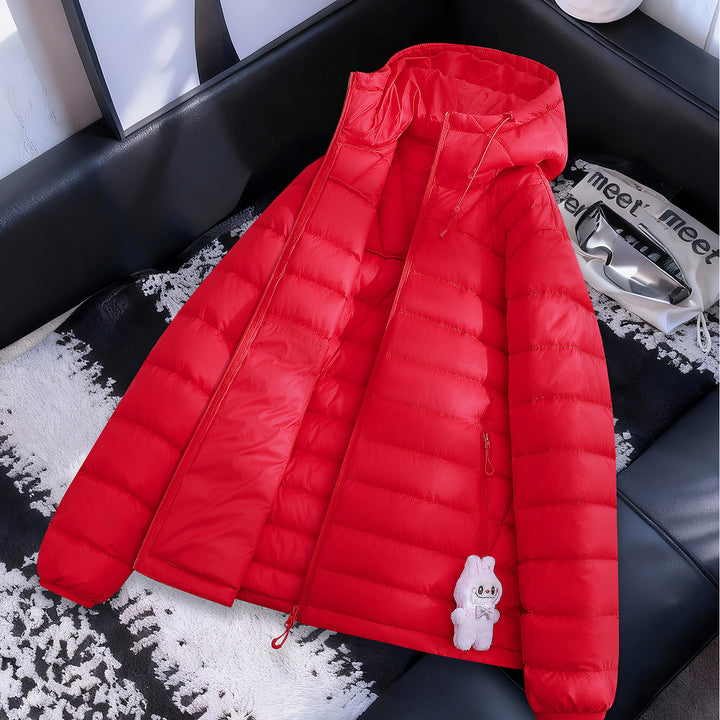 Women's Lightweight Quilted Jacket with Hood Mune Fashion