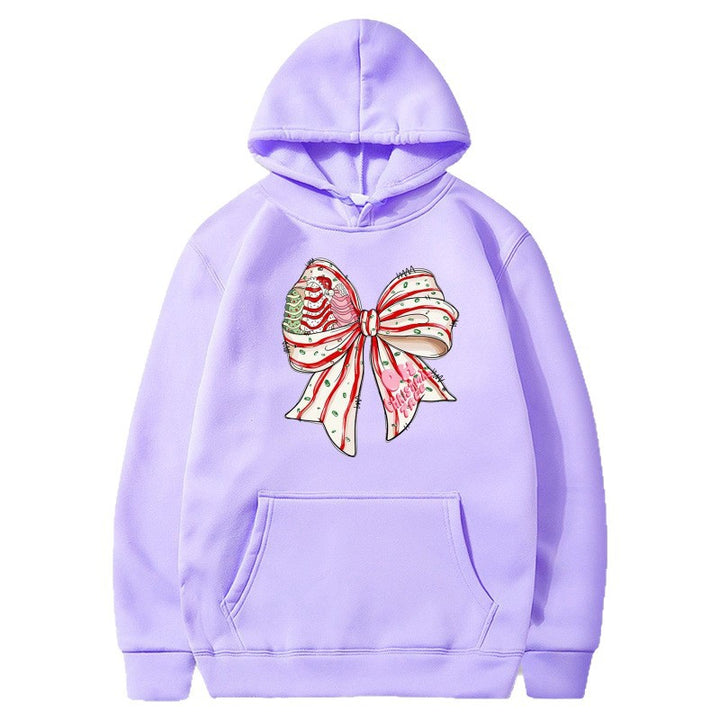 Women’s Hoodie with Festive Bow Design Mune Fashion