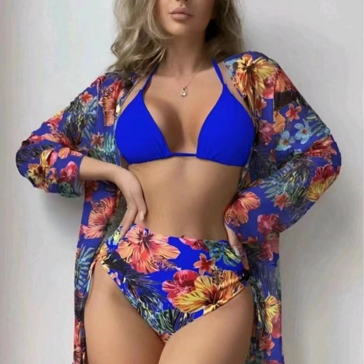 Ladies fashionable swimsuit set with stylish kimono Mune Fashion