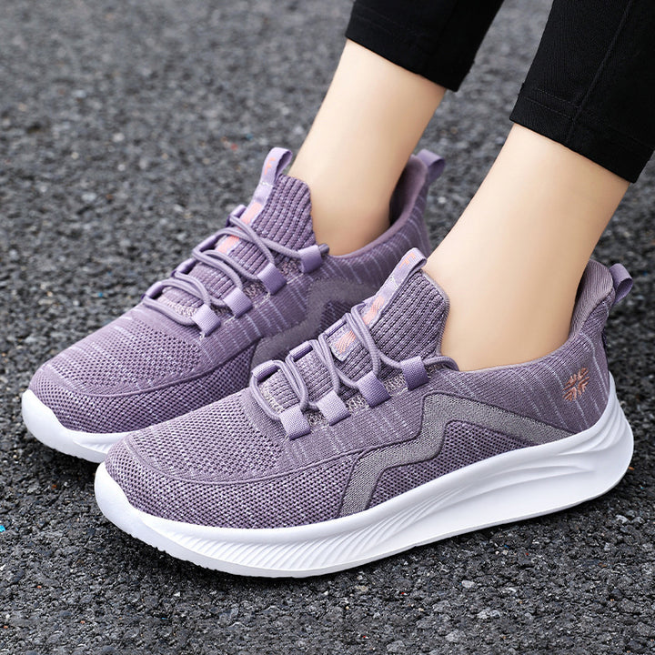 Women's knitted Slip-On sneakers with elastic lacing, padded inner lining and cushioning profile sole Mune Fashion