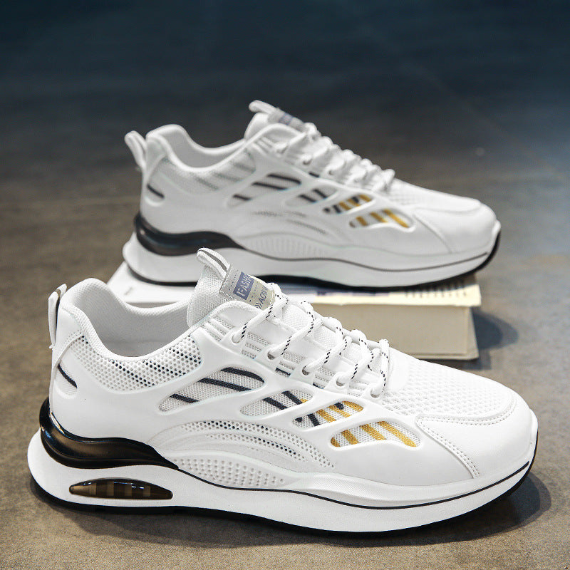 Women's Sporty Sneakers with Breathable Mesh Inserts and Cushioned Sole Mune Fashion