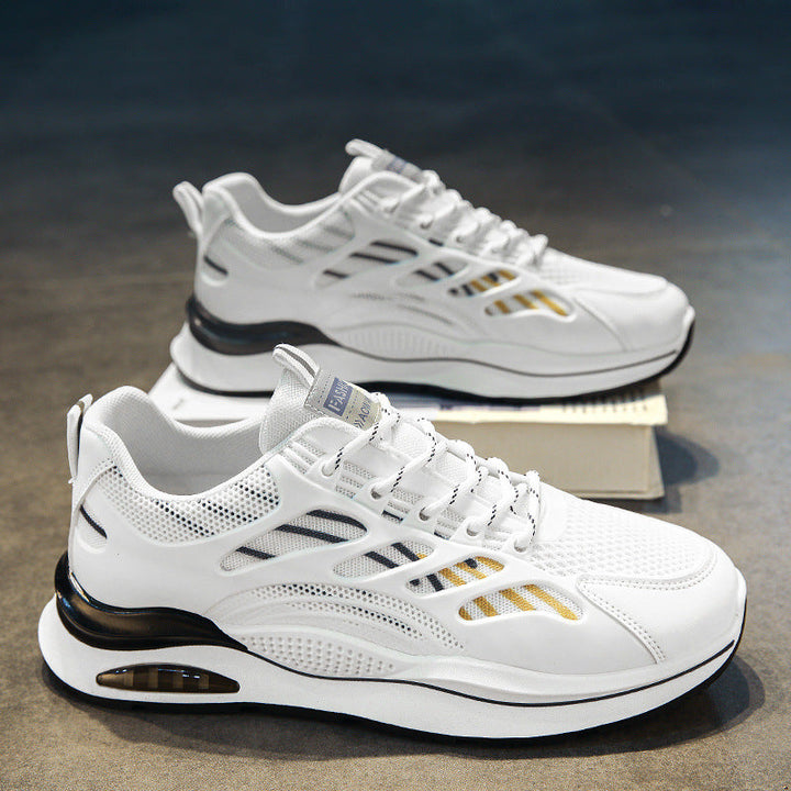 Women's Sporty Sneakers with Breathable Mesh Inserts and Cushioned Sole Mune Fashion