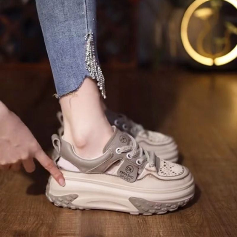 Women's High-Top Sneakers with Padded Sole and Breathable Construction Mune Fashion