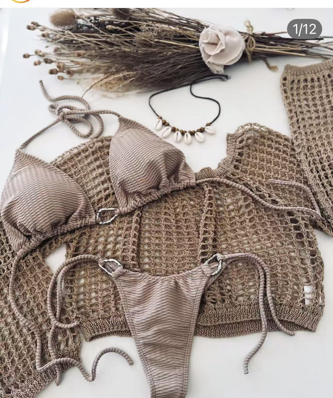 Ladies luxurious crochet bikini set Mune Fashion