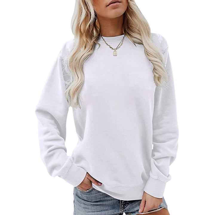 Women's casual oversized sweatshirt with round neck and soft cotton fleece Mune Fashion