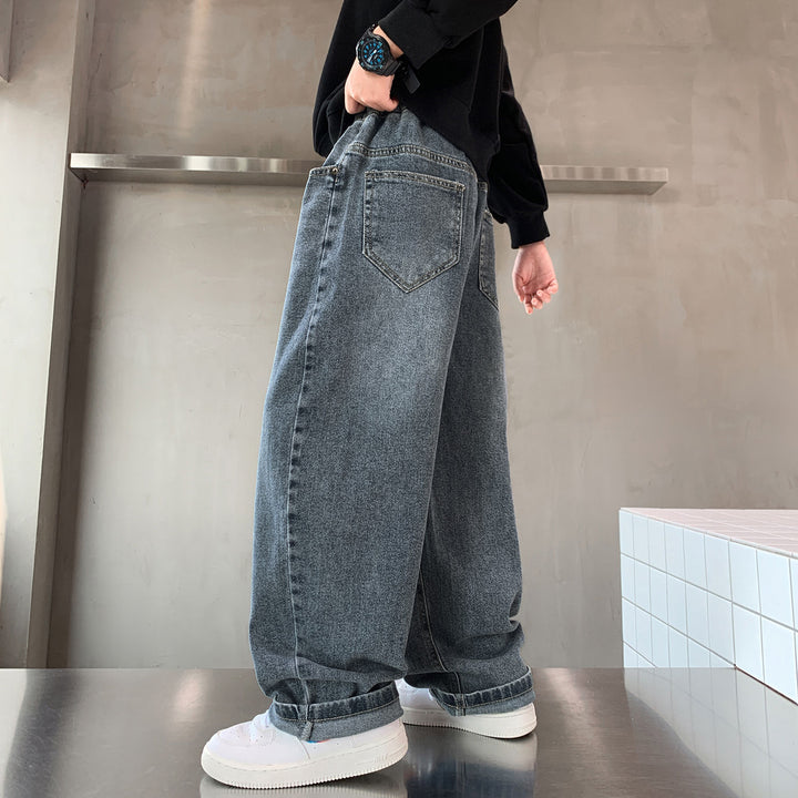 Men's casual oversized jeans with a low waistband and side pockets Mune Fashion
