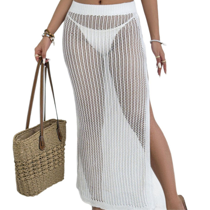 Women's transparent beach skirt with side slits Mune Fashion
