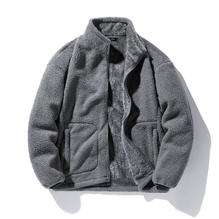 Women's Fleece Jacket with High Collar Mune Fashion