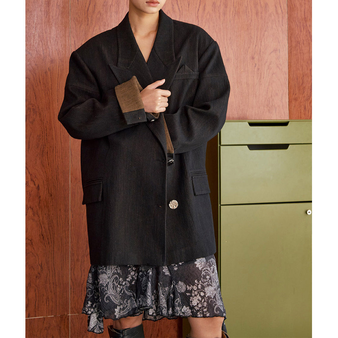 Women Oversized Blazer made of high-quality fabric Mune Fashion