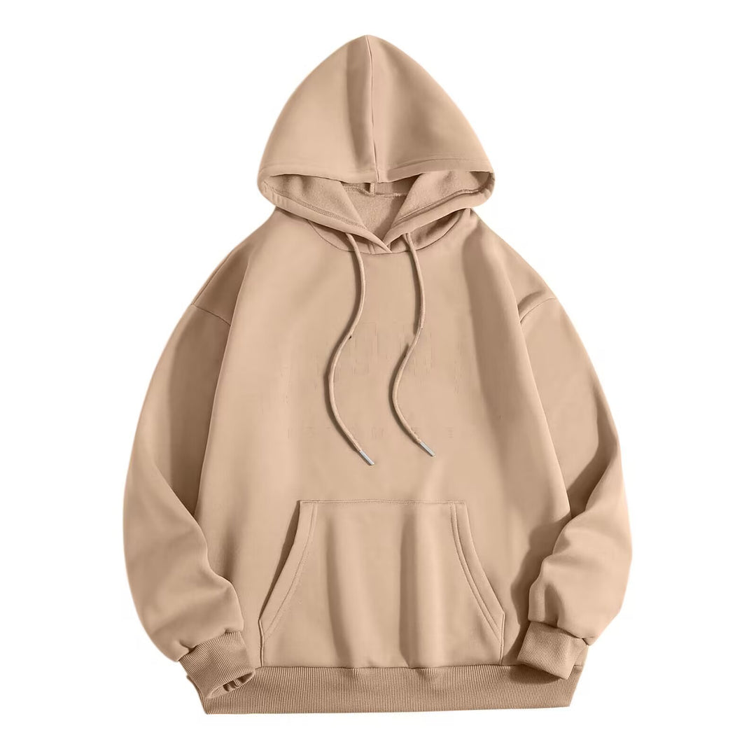 Unisex Oversize Fleece Hoodie with dropped shoulder, kangaroo pocket and wide ribbed hem Mune Fashion